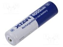 Baterie XTAR 18650,MR18650 Li-Ion 3.6V 4000mAh O18.7x69.2mm