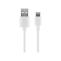 GOOBAY USB A 2.0 (M) - USB C 3.1 (M), 1m, bílý USB propojovací kabel