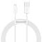 Baseus CALYS-B02 Kabel USB na Lightning 2,4A 1,5 m (bílý)