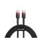 Baseus CATKLF-H91 USB C (M) - USB C (M), 60W, PD, 2m (černo-červený)