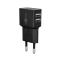 GOOBAY Duální nabíječka USB-A (12 W) černá rychlonabíječka