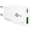 GOOBAY nabíječka USB-A+C™ PD GaN (20 W) 1x port USB-C™ (napájení) a 1x port USB-A (rychlé nabíjení)