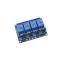 CREATALL CA-4C12V Relé modul, 12V, 4x 10A/250V, Low/High trigger