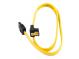 Datový kabel SATA PremiumCord 0,5m, 3.0 1.5GBs / 3GBs / 6GBs, kov.západka, 90°