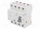 ETI 002061511 Proudový chránič  Ijmen  25A  Iroz  30mA  Póly  4  230/400V  DIN