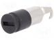 Adaptér  válcové pojistky  6,3x32mm  10A  -40÷85°C  Barva  černá