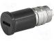 Adaptér  válcové pojistky  6,3x32mm  16A  -40÷85°C  Barva  černá