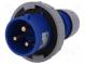 Konektor  napájecí AC  zástrčka  vidlice  32A  230VAC  IEC 60309