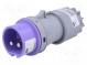 Konektor  napájecí AC  zástrčka  vidlice  16A  24VAC  IP44  PIN  2