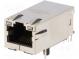 Zásuvka  RJ45  PIN  8  stíněný,s diodou LED  Uspořádání výv  8p8c