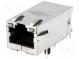 Zásuvka  RJ45  PIN  8  stíněný,s diodou LED  Uspořádání výv  8p8c