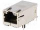 Zásuvka  RJ45  PIN  8  stíněný,s diodou LED  Uspořádání výv  8p8c