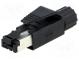 Zástrčka  RJ45  PIN  4  Kat  5  zlacený  Uspořádání výv  8p4c  IDC