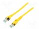 Patch cord  S/FTP  6a  lanko  Cu  PUR  žlutá  3m  27AWG  Žíly    8