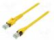 Patch cord  S/FTP  6a  lanko  Cu  PUR  žlutá  5m  27AWG  Žíly    8