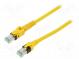 Patch cord  S/FTP  6a  lanko  Cu  PUR  žlutá  7,5m  27AWG  Žíly    8