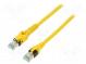 Patch cord  S/FTP  6a  lanko  Cu  PUR  žlutá  10m  27AWG  Žíly    8