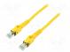 Patch cord  S/FTP  6a  lanko  Cu  PUR  žlutá  7,5m  27AWG  Žíly    8