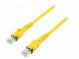 Patch cord  S/FTP  6a  lanko  Cu  PUR  žlutá  2m  27AWG  Žíly    8