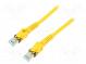Patch cord  S/FTP  6a  lanko  Cu  PUR  žlutá  5m  27AWG  Žíly    8