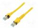 Patch cord  S/FTP  6a  lanko  Cu  PUR  žlutá  2m  27AWG  Žíly    8