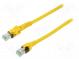 Patch cord  S/FTP  6a  lanko  Cu  PUR  žlutá  3m  27AWG  Žíly    8