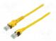 Patch cord  S/FTP  6a  lanko  Cu  PUR  žlutá  5m  27AWG  Žíly    8