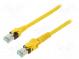 Patch cord  S/FTP  6a  lanko  Cu  PUR  žlutá  7,5m  27AWG  Žíly    8