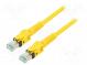 Patch cord  S/FTP  6a  lanko  Cu  PUR  žlutá  1m  27AWG  Žíly    8