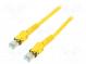 Patch cord  S/FTP  6a  lanko  Cu  PUR  žlutá  3m  27AWG  Žíly    8