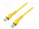 Patch cord  S/FTP  6a  lanko  Cu  PUR  žlutá  7,5m  27AWG  Žíly    8