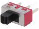 Přepínač  posuvný  pol  2  SPDT  3A/250VAC  6A/28VDC  ON-ON