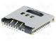 Konektor  pro karty  SD Micro,SIM  SIM + Micro SD  SMT