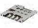Konektor  pro karty  Micro SIM  push-pull  SMT  PIN  8
