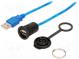 Kabel-adaptér  USB A zásuvka,USB A vidlice  1310  se záslepkou