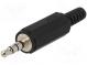 Zástrčka  Jack 3,5mm  vidlice  stereo  s vývodkou  póly  4  přímý