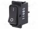 ROCKER  DPST  pol  2  OFF-ON  16A/250VAC  černá  IP40  není  100mΩ
