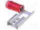 Faston  plochý  6,3mm  0,8mm  zásuvka  0,3÷1,5mm2  krimpovací