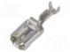 Faston  plochý  6,3mm  0,8mm  zásuvka  0,5÷1,5mm2  krimpovací