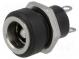 Zásuvka  napájecí DC  vidlice  5,5/2,1mm  pájení  500mA  12VDC