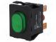 Switch  push-button  Pos  2  DPST  16A/250VAC  OFF-ON  IP54  green