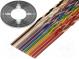 Vodič  plochý kabel  1,27mm  licna  Cu  10x28AWG  PVC  49V  30,5m