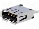 Zásuvka  USB A  na PCB  THT  PIN  4  přímý