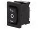 ROCKER  SP3T  pol  3  ON-OFF-ON  6A/250VAC  černá  IP40  není  100mΩ