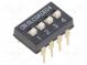 Přepínač  DIP-SWITCH  ON-OFF  0,1A/24VDC  pol  2  -30÷85°C  THT  ADE