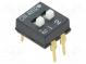 Přepínač  DIP-SWITCH  ON-OFF  0,1A/24VDC  pol  2  -30÷85°C  THT  ADE