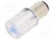 Indicator  LED  BA15D,T20  blue  plastic  24VAC  24VDC  -20÷60°C
