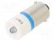 Indicator  LED  BA9S,T10  blue  plastic  28VAC  28VDC  -20÷60°C  3mm