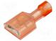Faston  plochý  6,3mm  0,8mm  zásuvka  0,32÷0,82mm2  krimpovací