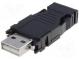 Zástrčka  USB A  na kabel  pájení  PIN  4  přímý